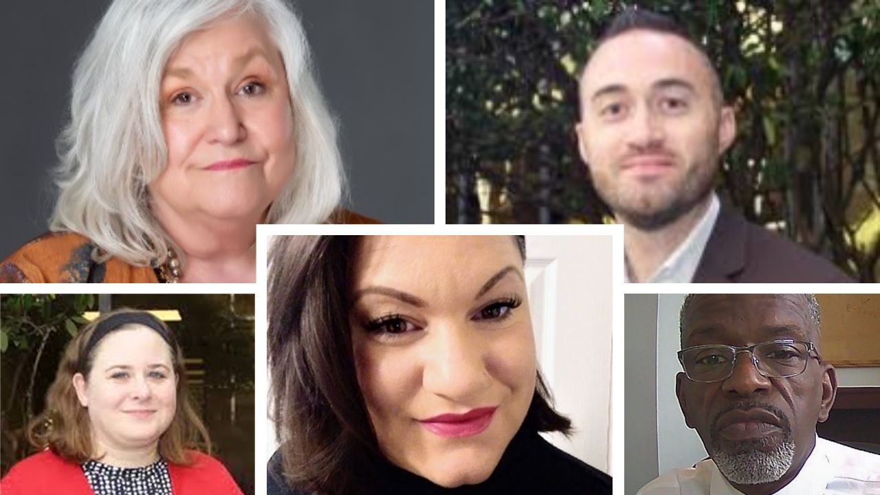 Michael buzzelli headshot, nan franks headshot, claire spada headshor, nathaniel johnson headshot, janina moman headshot