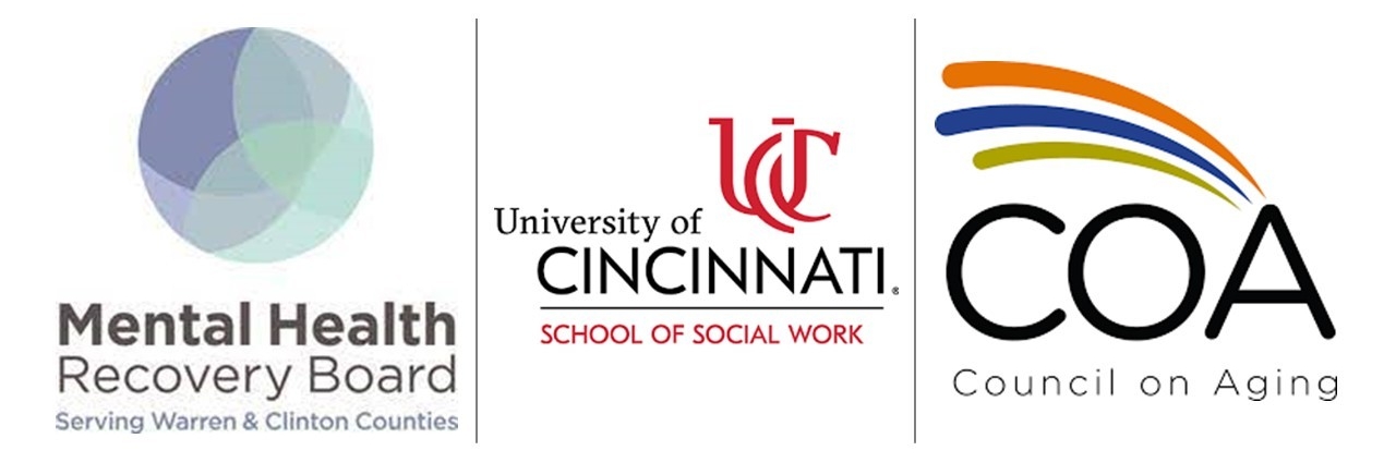 event sponsors - UC school of social work, council on aging, mental health recovery board