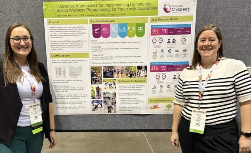 Elsie Bush presenting at the AOTA Conference.